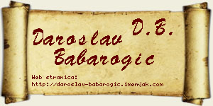 Daroslav Babarogić vizit kartica
